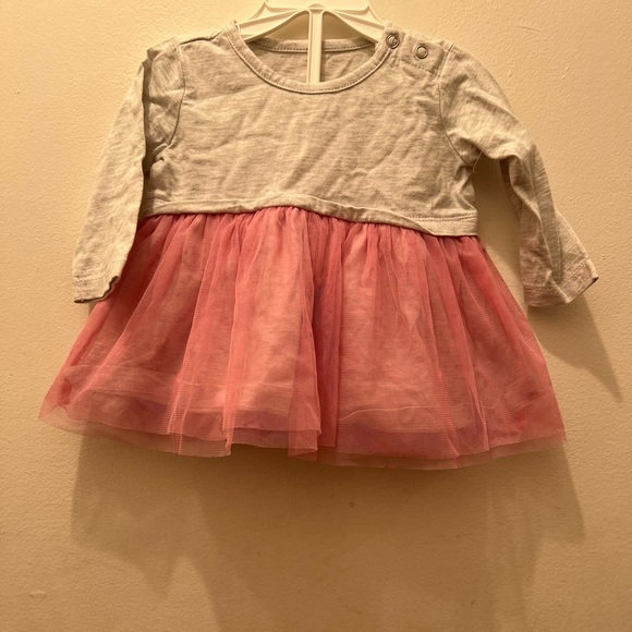 Silver and Pink Tulle Long Sleeve Shirt - Picture 2 of 4